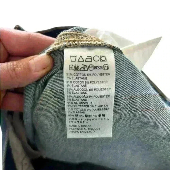 Able The Classic High Rise Jeans Straight Leg Denim Light Wash Blue Size 6 - Picture 7 of 8